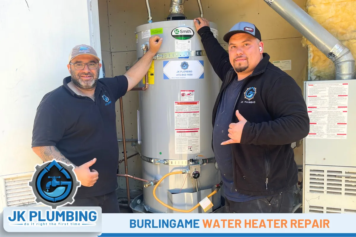 Burlingame Water Heater Repair - JK Plumbing