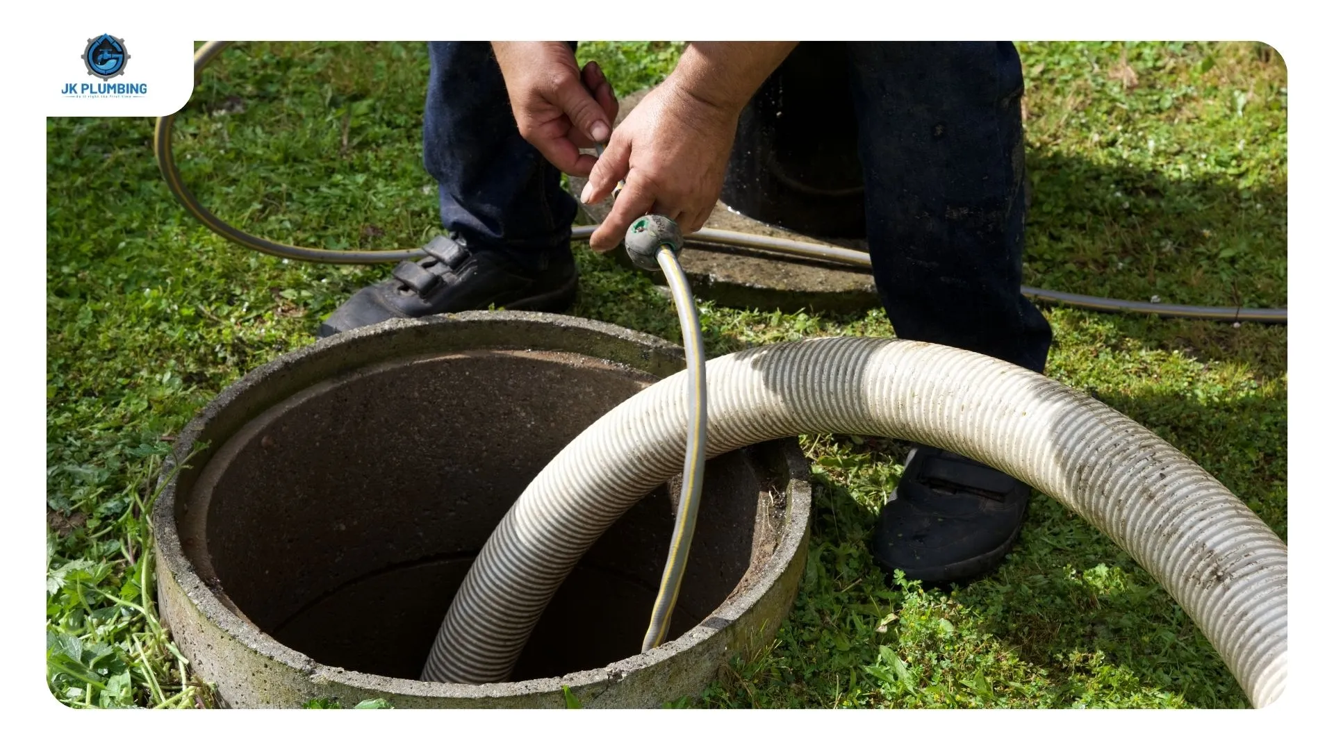 Water main shutoff valve inside a meter box at the property line, turned clockwise to close