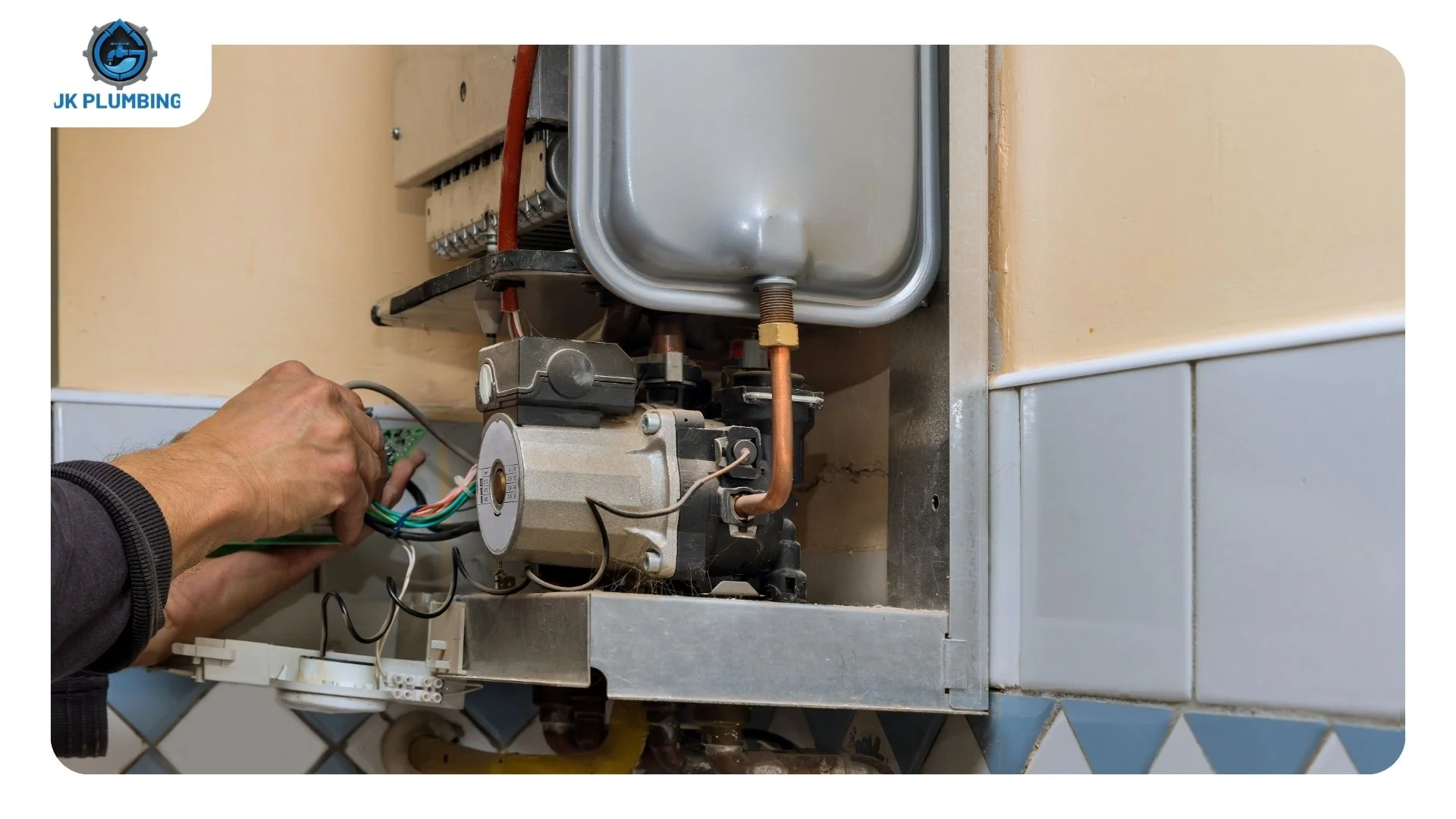 Old failed water heater removed and loaded for disposal from a San Mateo home