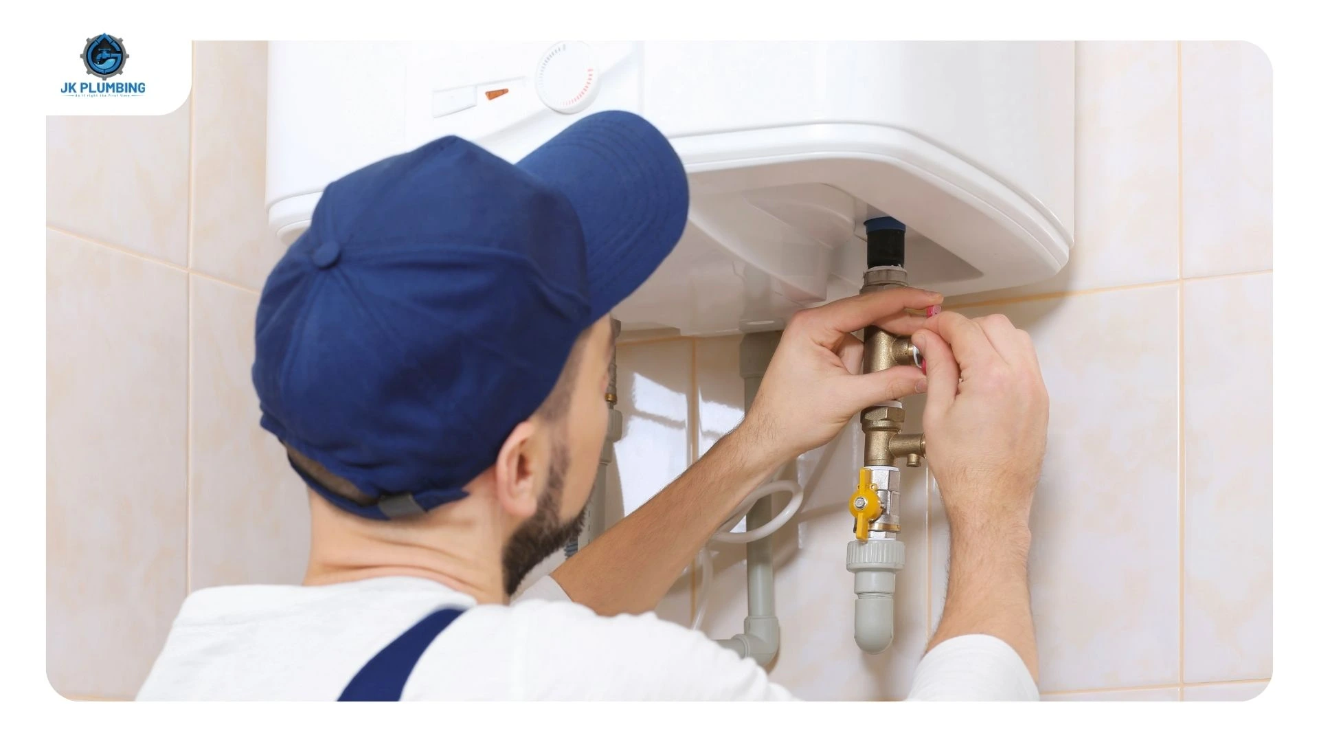 Mineral scale built up inside a tankless water heater heat exchanger from hard water
