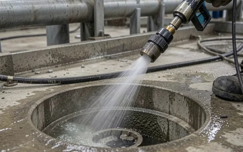 cleaning gutter